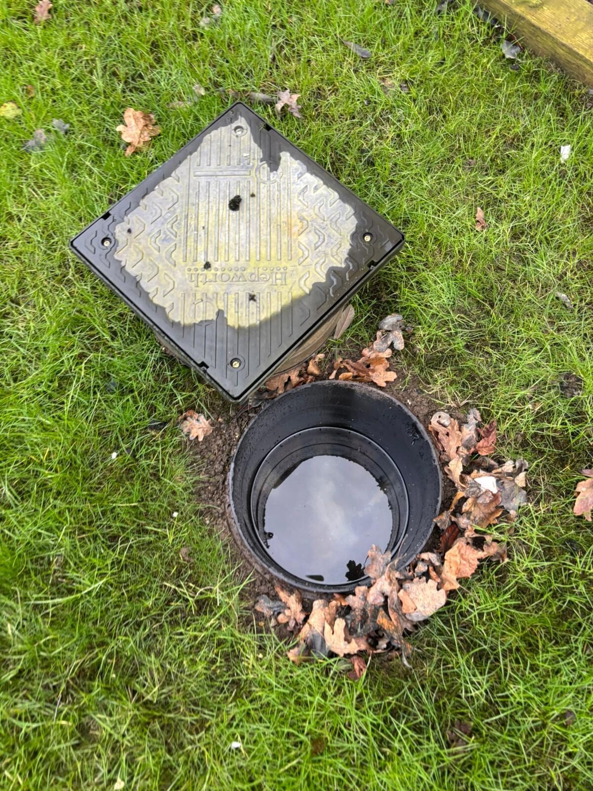Drainage inspection chamber during a Just Drainage callout
